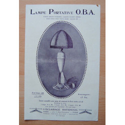 Pub LAMPE PORTATIVE OBA OBC L'éclairage Rationnel
