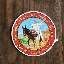 Etiquette de Camembert: ABBAYE ST DENIS