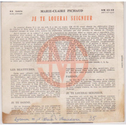 Je Te Louerai Seigneur