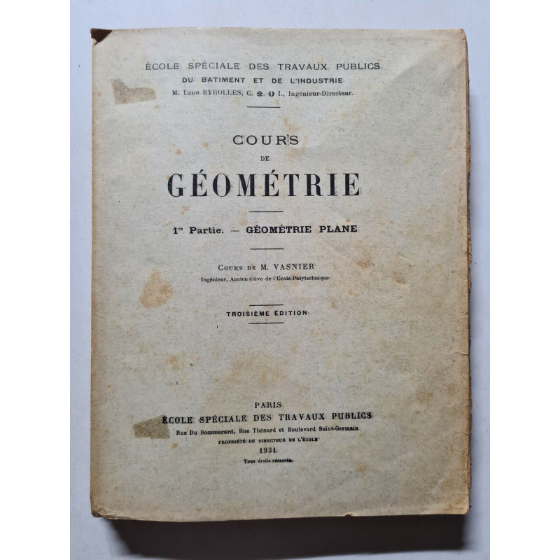Cours de Géométrie