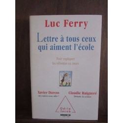 Lettre a tous ceux qui aiment lécole