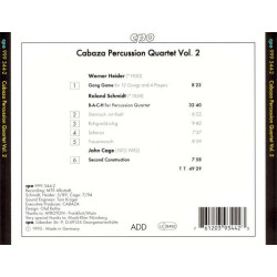 Cabaza Percussion Quartet Vol. 2