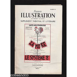 FRANCE ILLUSTRATION supplément théatral n 175 Le système 2 Zamore