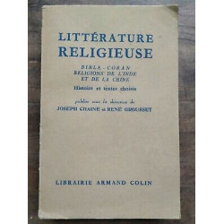 Joseph chaine René Grousset Littérature Religieuse Armand colin