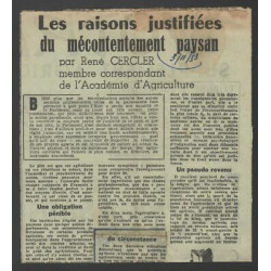 René Cercler FIGURES D'UN CANTON RURAL Vie