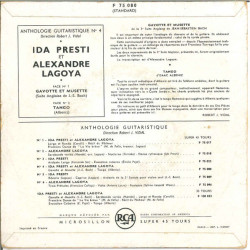 Anthologie Guitaristique N°4 - Gavotte et Musette / Tango