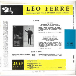 Les Chansons Interdites De Léo Ferré
