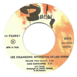 Les Chansons Interdites De Léo Ferré