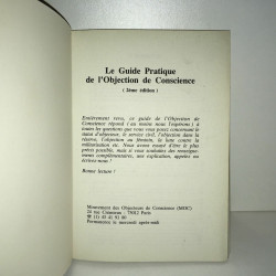m o c LE GUIDE PRATIQUE DE L'OBJECTION DE CONSCIENCE Moc