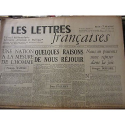 Les Lettres Françaises n55 12 Mai 1945 paulhan peynet effel duhamel