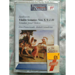 Beethoven Violin Sonatas Nos 5 9 10 Cassette Audio-K7 NEUVE SOUS...