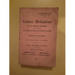 j Baeteman Courtes Méditations sur la Doctrine Chrétienne haton