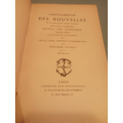 Reine de navarre heptaméron Tome 1 et Tome 2 Librairie des...