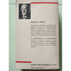 Introduction à la psychanalyse [Broché] [Jan 01 1974] Freud Sigmund