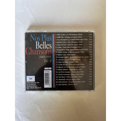 Nos plus belles chansons Vol 9 1949 1951 CD