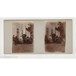 Vue Stéréoscopique Stéréo UN POPE prêtre RUSSE ET SON VICAIRE 2...