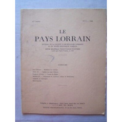 Revue le Pays Lorrain n2 Archéologie Histoire