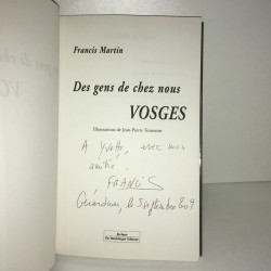 dédicace DES GENS DE CHEZ nous VOSGES Do Bentzinger