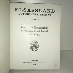 Reliure années 1931 1932 ELSASSLAND lothringer heimat elsass land...