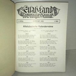 Reliure années 1931 1932 ELSASSLAND lothringer heimat elsass land...