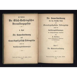 f NELKEN Die elsass lothringischen Verwaltungsgesetze Die...