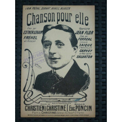 partition Chanson pour elle christien poncin