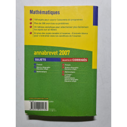 Mathématiques: Sujets 2007