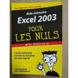 Excel 2003 pour les Nuls mini référence 2004