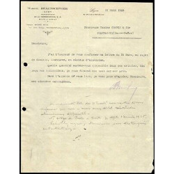 Facture Marcel Braunschweig à Lyon Représentant de la Néomontana