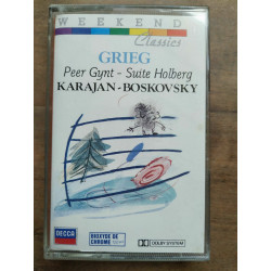 Grieg Peer Gynt Suite Holberg - Karajan Boskovsky Cassette Audio-K7