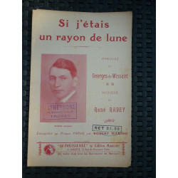 Partition De Wissant Rabey Si j'étais un rayon De lune La Parisienne