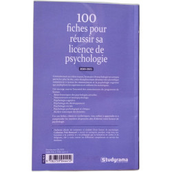100 fiches pour réussir sa licence de psychologie: 2020-2021