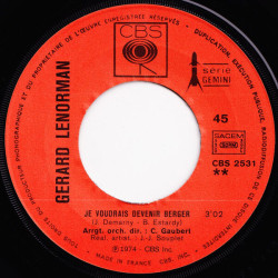 Je N'ai Jamais Rencontré Dieu / Je Voudrai Devenir Berger