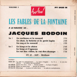 Les Fables De La Fontaine A La Manière De... Jacques Bodoin Vol.1