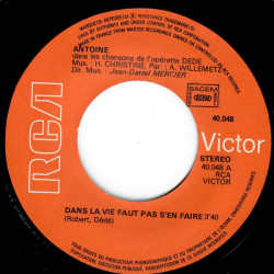 Antoine Chante Les Airs Célèbres De L'Opérette "Dédé"