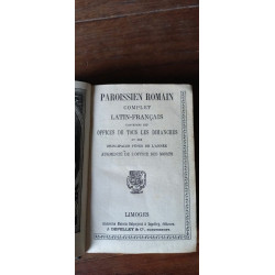 Paroissien Romain Complet Latin-Français limoges 1886