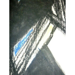 Madeleine claass Architecture V Pastels gras sur papier 65 cm x 50 cm