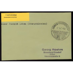 Postsache Absender Postamt LOBEN oberschlesien