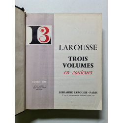 Larousse Trois Volumes en couleurs - 1965 Tome 1