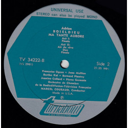 Ma Tante Aurore (Comic Opera In 2 Acts)