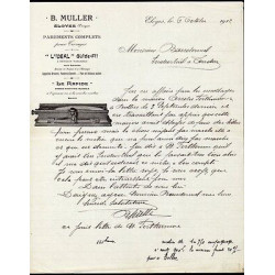 Facture b MULLER à Eloyes vosges Parements complets pour tissages