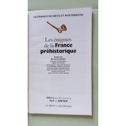 Les enigmes de la france prehistorique