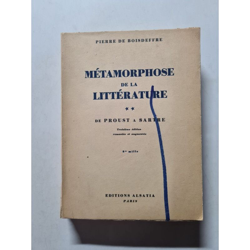 Métamorphose de la littérature