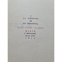 A la memoire de ma trisaieule Mary-Enne Clarke morte a Boulogne
