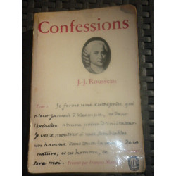 j j rousseau Confessions Tome I