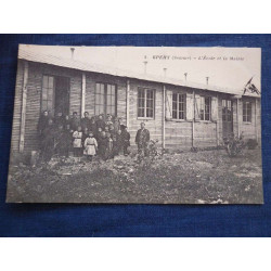 cpa Epehy somme L'école et la mairie Baudinière