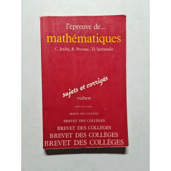 L'épreuve de mathématiques