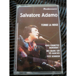 Salvatore Adamo Tombe la neige Cassette Préférences-EMI 252 608-4