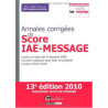 Annales corrigées du Score IAE - Message : Sujets corrigés des 4...