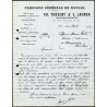 Facture ch Théveny et e Ladner Fabrique Générale de Moules à Paris